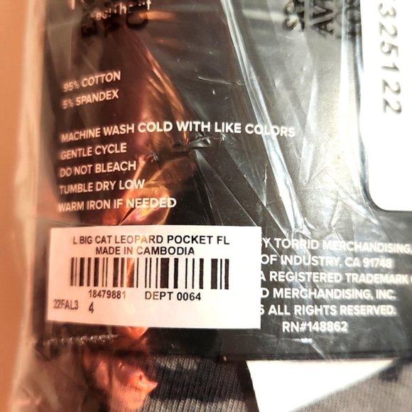 ❤️NWT VINTAGE TORRID LEGGING WITH POCKETS - LEOPARD ANIMAL PRINT - PLUS SIZE - Picture 11 of 14